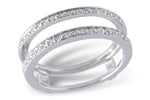 Allison Kaufman Diamond Ring Guard in 14K White Gold, 0.18 ctw