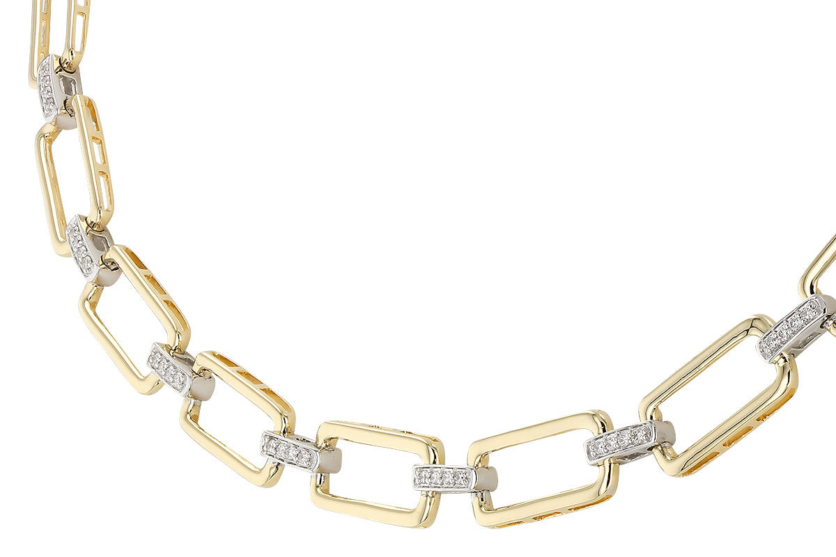 Allison Kaufman Diamond Necklace in 14K Yellow & White Gold, 0.50 ctw (N8482), alternate view