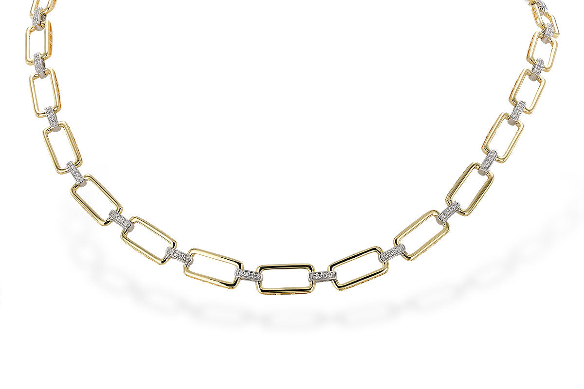 Allison Kaufman Diamond Necklace in 14K Yellow & White Gold, 0.50 ctw (N8482)