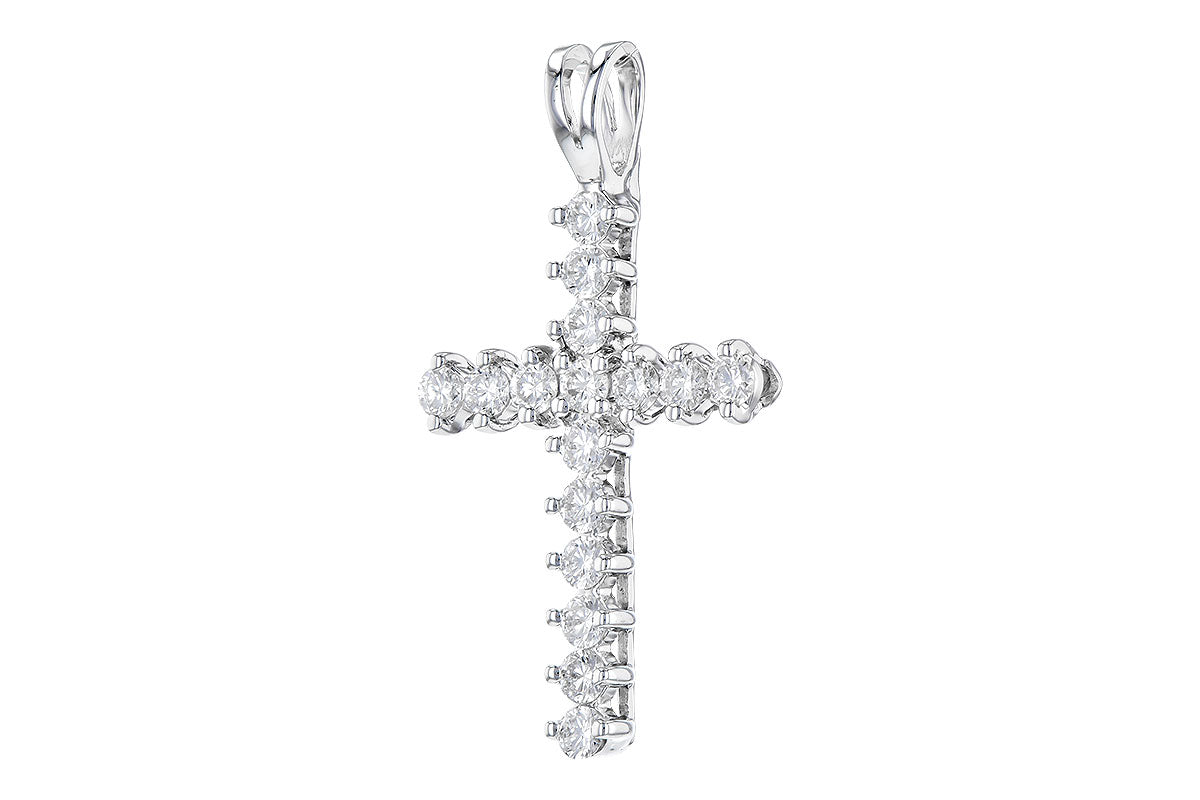 Allison Kaufman Diamond Pendant in 14K White Gold, 0.50 ctw, alternate view