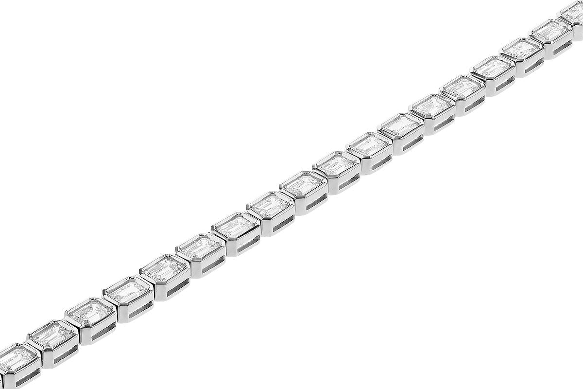 Allison Kaufman Fancy-Cut Diamond Bracelet in 14K White Gold, 6.20 ctw, alternate view