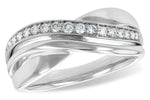 Allison Kaufman Diamond Wedding Band in 14K White Gold, 0.19 ctw