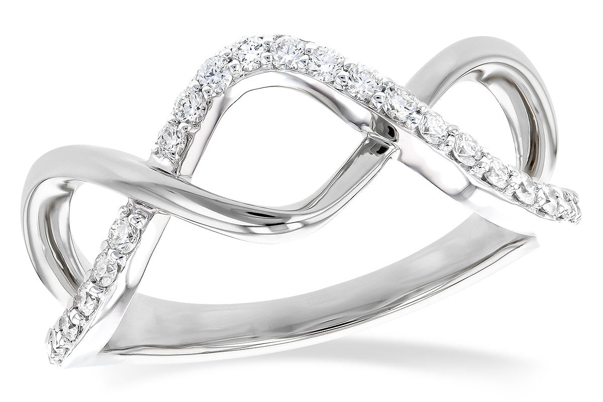 Allison Kaufman Diamond Ring in 14K White Gold, 0.25 ctw (D5857)