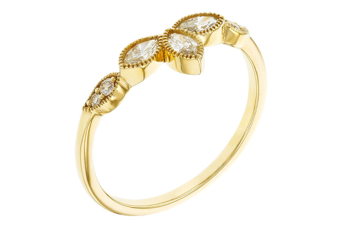 Allison Kaufman Diamond Band Enhancer in 14K Yellow Gold, 0.30 ctw, alternate view