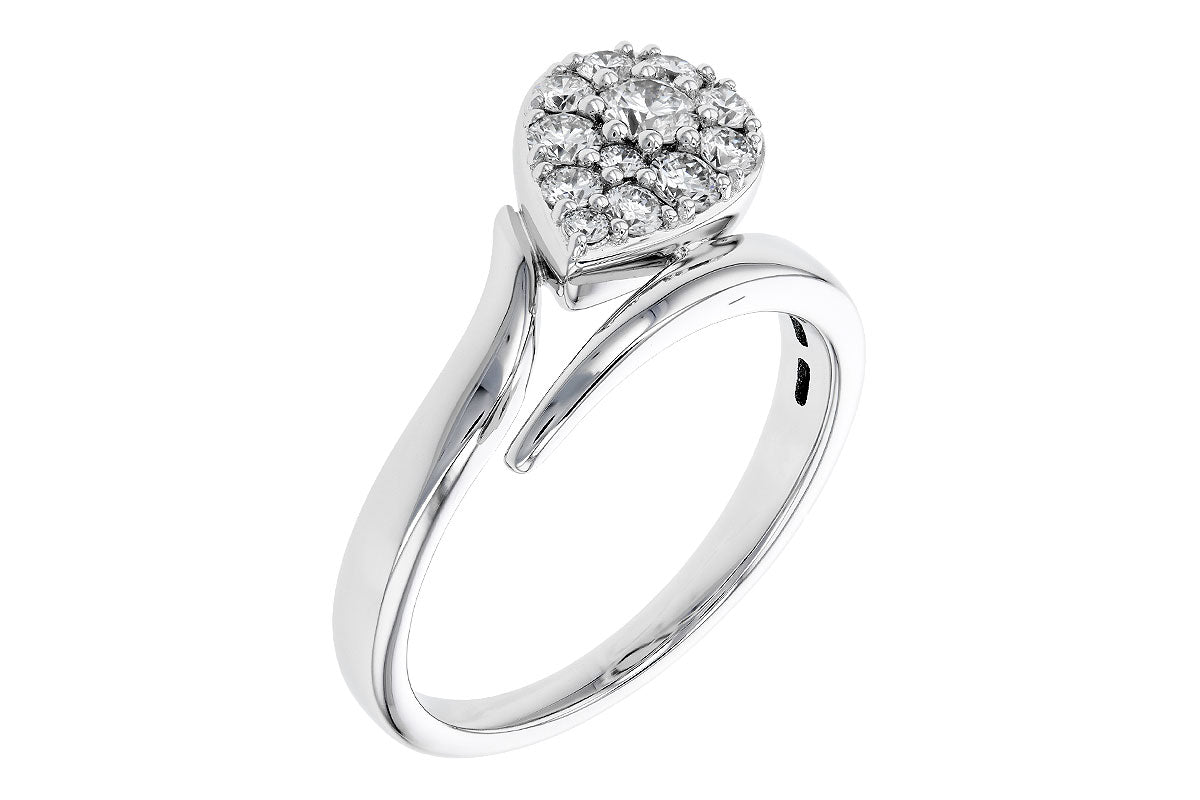 Allison Kaufman Diamond Ring in 14K White Gold, 0.50 ctw (D6078), alternate view