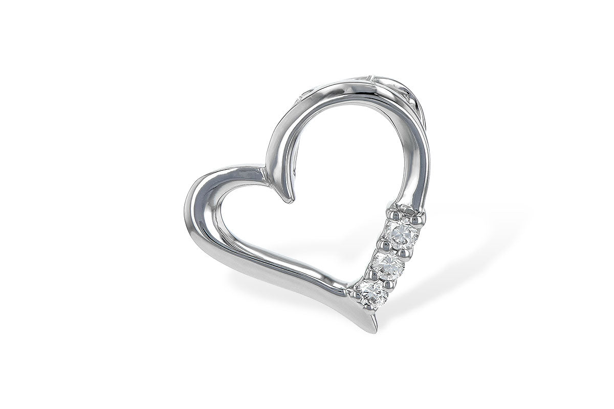 Allison Kaufman Diamond Pendant in 14K White Gold, 0.05 ctw (P6522)