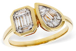 Allison Kaufman Baguette Diamond Ring in 14K Yellow Gold, 0.25 ctw (D6077)