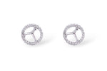 Allison Kaufman Diamond Earrings in 14K White Gold, 0.17 ctw