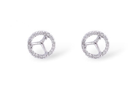 Allison Kaufman Diamond Earrings in 14K White Gold, 0.17 ctw