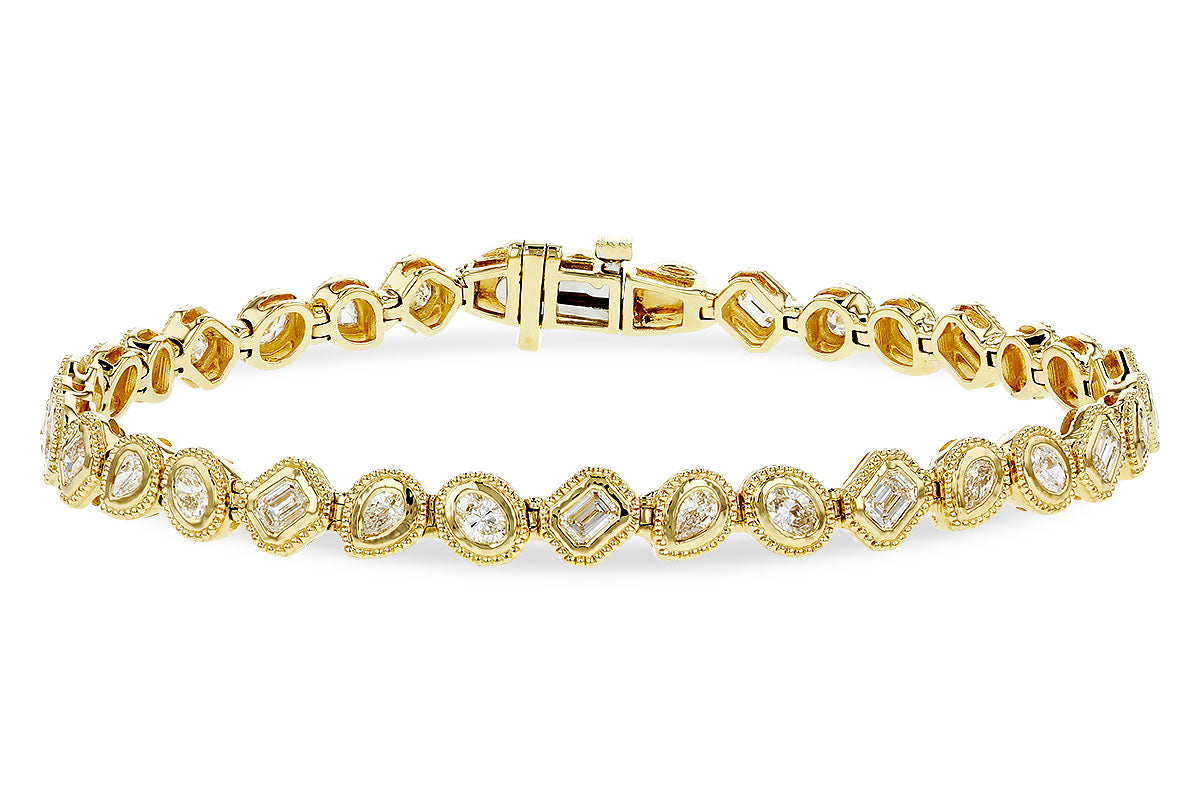 Allison Kaufman Fancy-Cut Diamond Bracelet in 14K Yellow Gold, 2.15 ctw