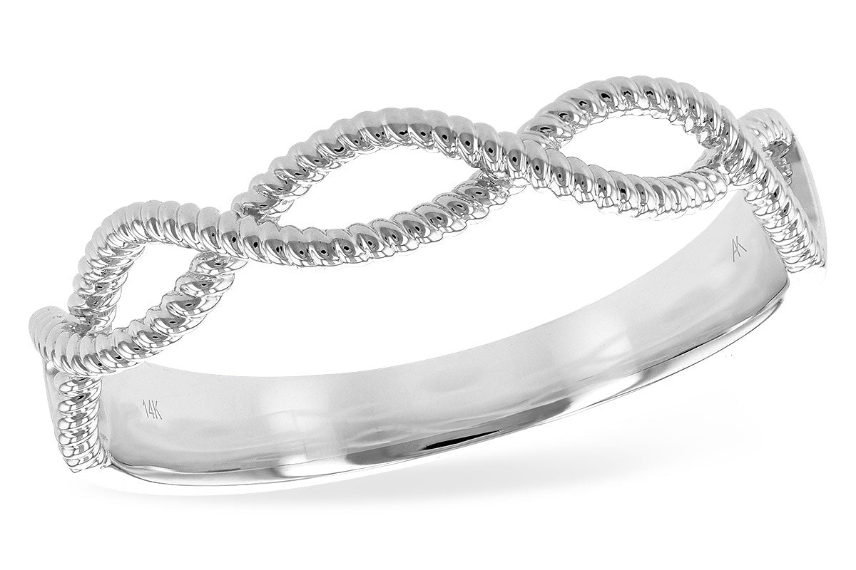 Allison Kaufman Wedding Band in 14K White Gold (W2276)
