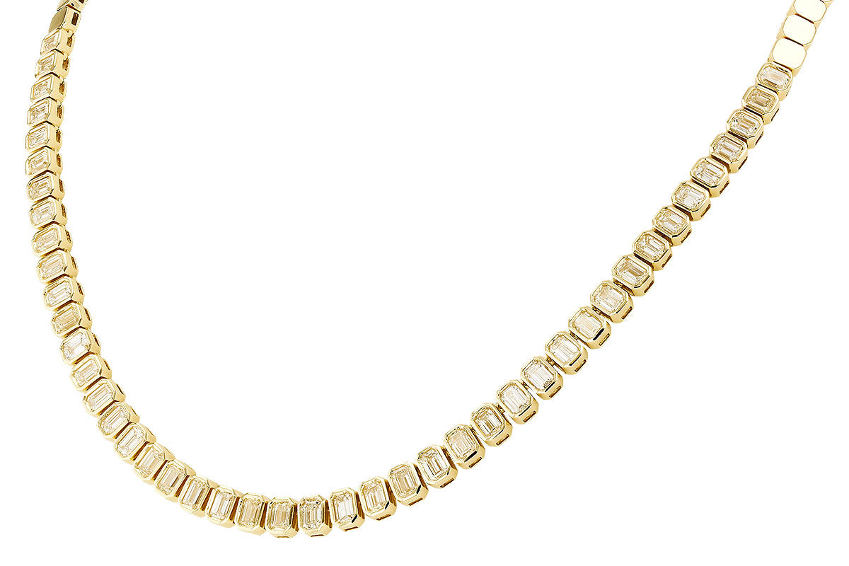 Allison Kaufman Fancy-Cut Diamond Necklace in 14K Yellow Gold, 8.25 ctw, alternate view