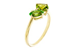 Allison Kaufman Peridot, Tsavorite & Diamond Ring in 14K Yellow Gold, 1.32 ctw, alternate view