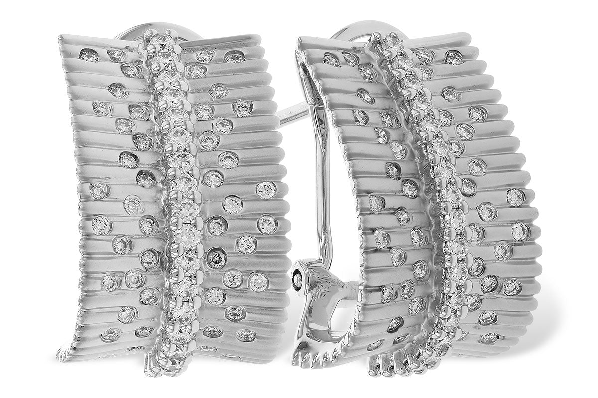Allison Kaufman Diamond Earrings in 14K White Gold, 0.76 ctw