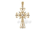Allison Kaufman Diamond Pendant in 14K Yellow Gold, 0.11 ctw (P6479)