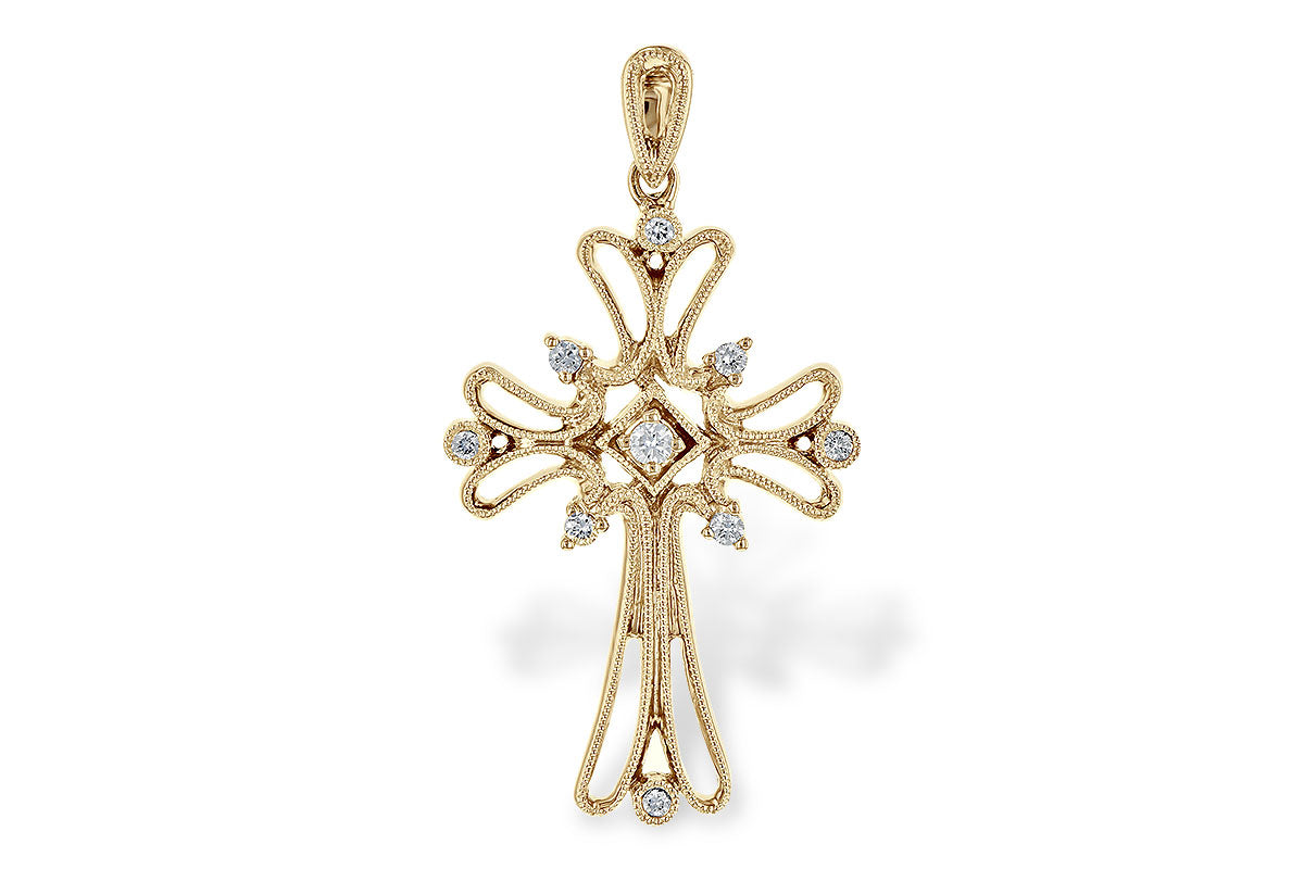 Allison Kaufman Diamond Pendant in 14K Yellow Gold, 0.11 ctw (P6479)