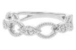 Allison Kaufman Diamond Wedding Band in 14K White Gold, 0.20 ctw, alternate view
