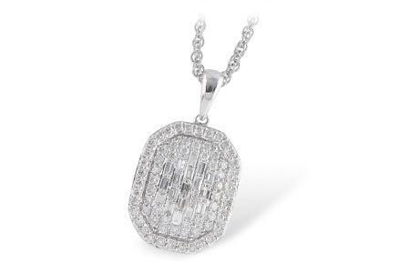 Allison Kaufman Diamond Necklace in 14K White Gold, 0.50 ctw (N7862)
