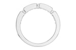 Allison Kaufman Baguette Diamond Wedding Band in 14K White Gold, 0.50 ctw, alternate view