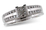 Allison Kaufman Diamond Bridal Set in 14K White Gold, 0.50 ctw (H11288)