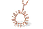 Allison Kaufman Diamond Necklace in 14K Rose Gold, 0.14 ctw (N8271)
