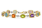 Allison Kaufman Multi-Gemstone & Diamond Bracelet in 14K Yellow & White Gold, 5.05 ctw