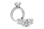 Allison Kaufman Engagement Ring Semi-Mount in 14K White Gold (L7951), alternate view