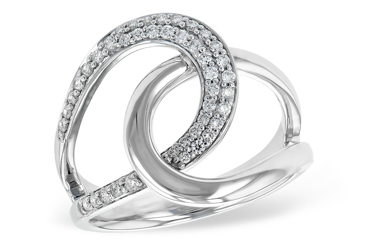 Allison Kaufman Diamond Ring in 14K White Gold, 0.25 ctw