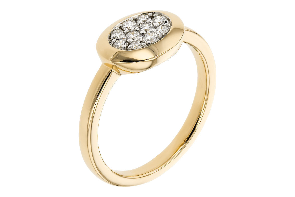 Allison Kaufman Diamond Ring in 14K Yellow Gold, 0.25 ctw (D6049), alternate view