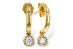 Allison Kaufman Diamond Earrings in 14K Yellow Gold, 0.10 ctw (E2349)