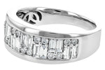 Allison Kaufman Baguette Diamond Wedding Band in 14K White Gold, 1.00 ctw, alternate view
