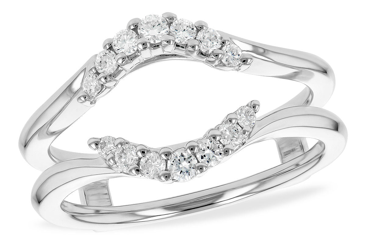 Allison Kaufman Diamond Ring Guard in 14K White Gold, 0.24 ctw (W2153)