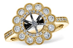 Allison Kaufman Diamond Engagement Ring Semi-Mount in 14K Yellow Gold, 0.66 ctw (L7800)