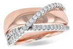 Allison Kaufman Diamond Ring in 14K Rose Gold, 0.33 ctw (D5822)