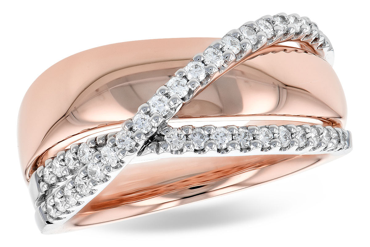 Allison Kaufman Diamond Ring in 14K Rose Gold, 0.33 ctw (D5822)