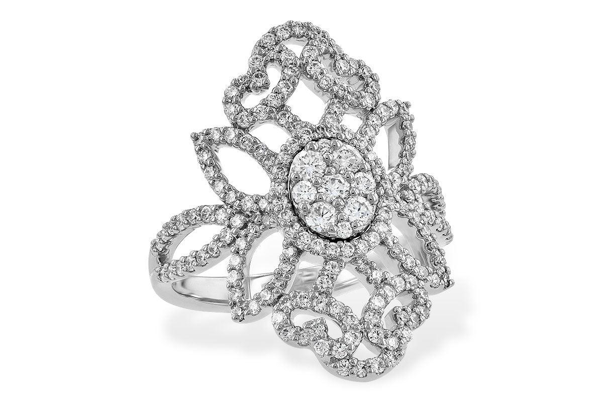 Allison Kaufman Diamond Ring in 14K White Gold, 1.03 ctw