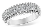 Allison Kaufman Diamond Wedding Band in 14K White Gold, 0.50 ctw (W2204)