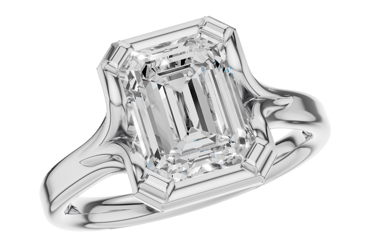 Allison Kaufman Engagement Ring Semi-Mount in 14K White Gold (L7927)