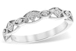 Allison Kaufman Diamond Wedding Band in 14K White Gold, 0.13 ctw