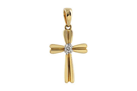 Allison Kaufman Diamond Pendant in 14K Yellow Gold, 0.03 ctw