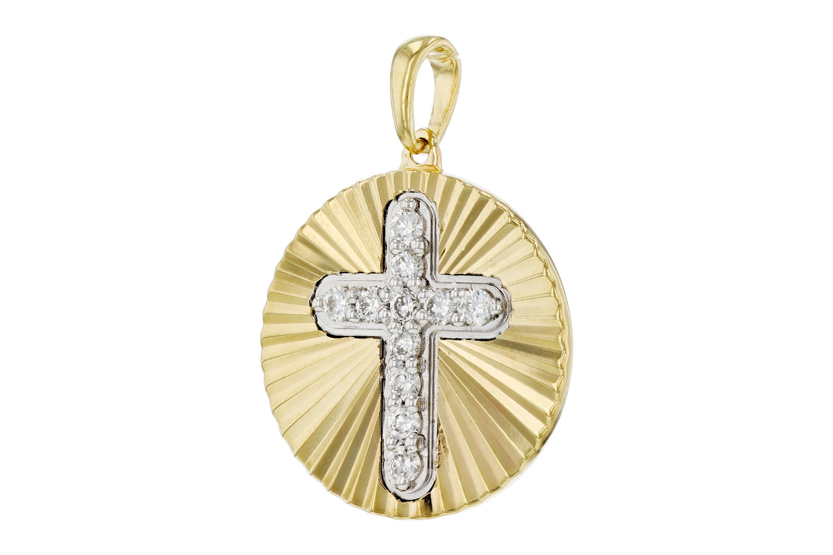 Allison Kaufman Diamond Pendant in 14K White Gold, 0.12 ctw, alternate view