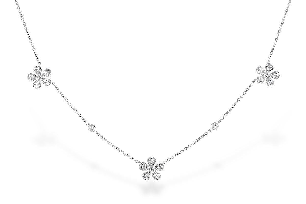 Allison Kaufman Diamond Necklace in 14K White Gold, 0.80 ctw