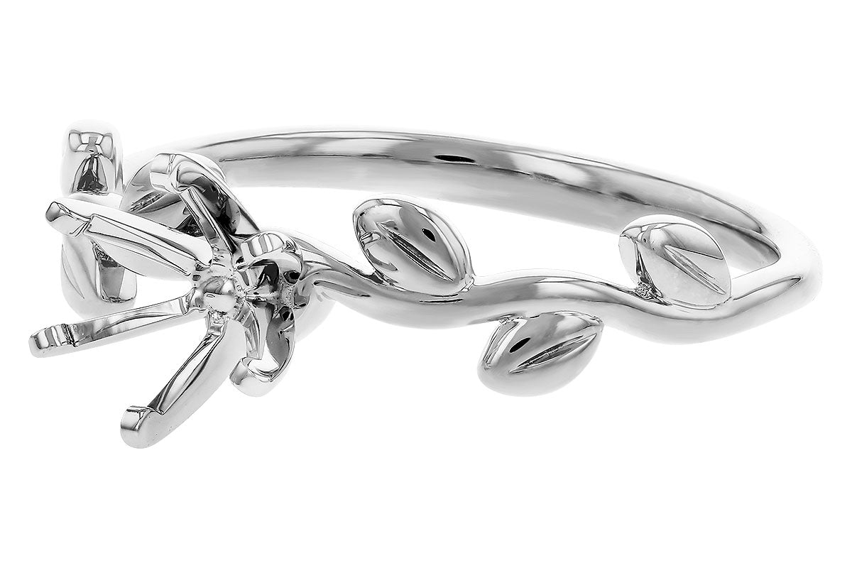 Allison Kaufman Engagement Ring Semi-Mount in 14K White Gold (L7908), alternate view