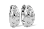 Allison Kaufman Diamond Earrings in 14K White Gold, 0.17 ctw