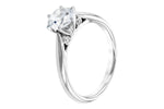 Allison Kaufman Diamond Engagement Ring Semi-Mount in 14K White Gold, 0.04 ctw (L7485), alternate view
