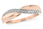 Allison Kaufman Diamond Wedding Band in 14K Rose Gold, 0.09 ctw (D5019)