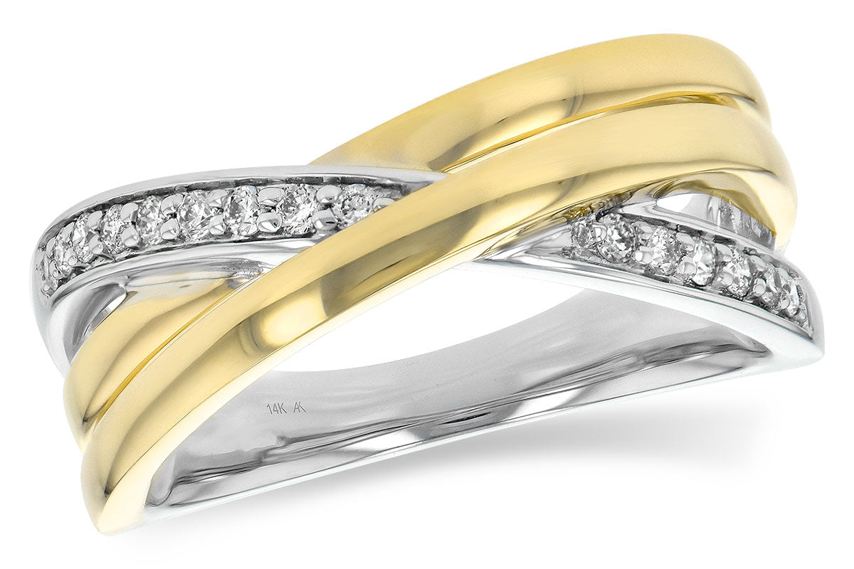 Allison Kaufman Diamond Ring in 14K Yellow Gold, 0.15 ctw