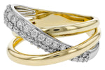 Allison Kaufman Diamond Ring in 14K Yellow & White Gold, 0.52 ctw, alternate view