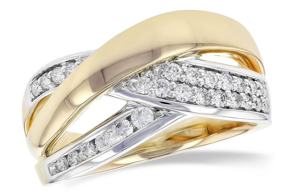 Allison Kaufman Diamond Wedding Band in 14K Yellow Gold, 0.34 ctw (W2357)