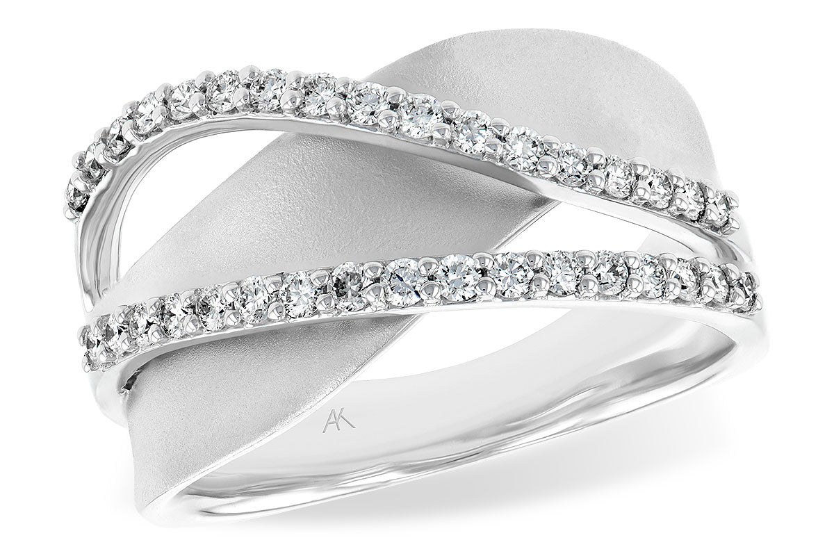 Allison Kaufman Diamond Wedding Band in 14K White Gold, 0.38 ctw